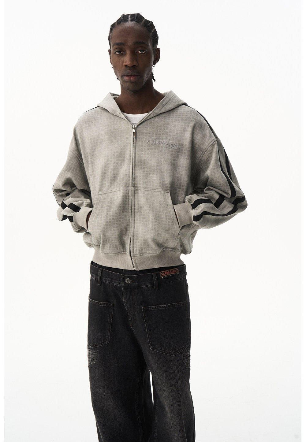 Embroidered Hooded Sweatshirt