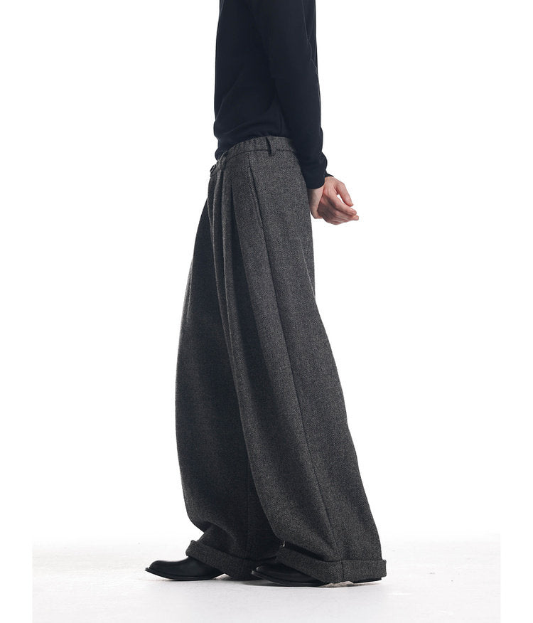Wide Leg Loose Fit Casual Pants