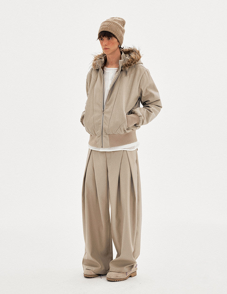 Detachable Fur Collar Cotton Jacket