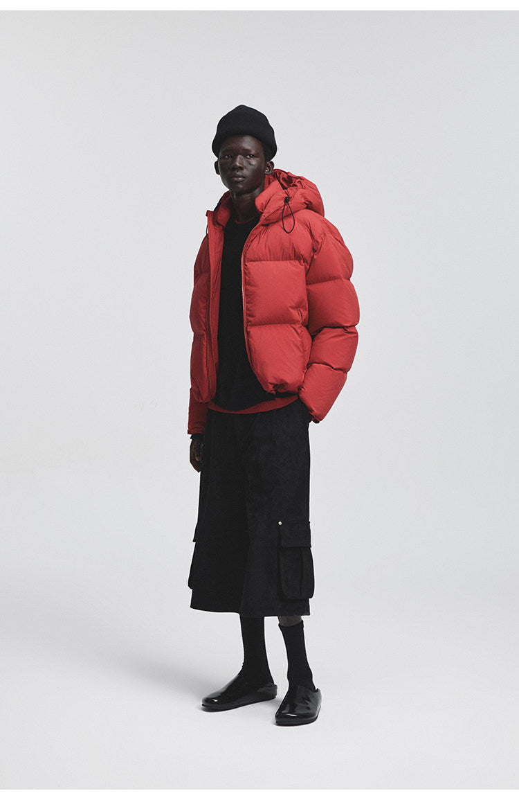 Waterproof Nylon Hooded Down Jacket