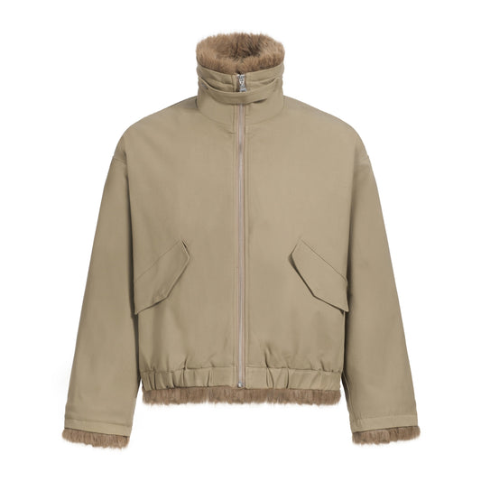 Eco-Friendly Faux Fur Simple Jacket