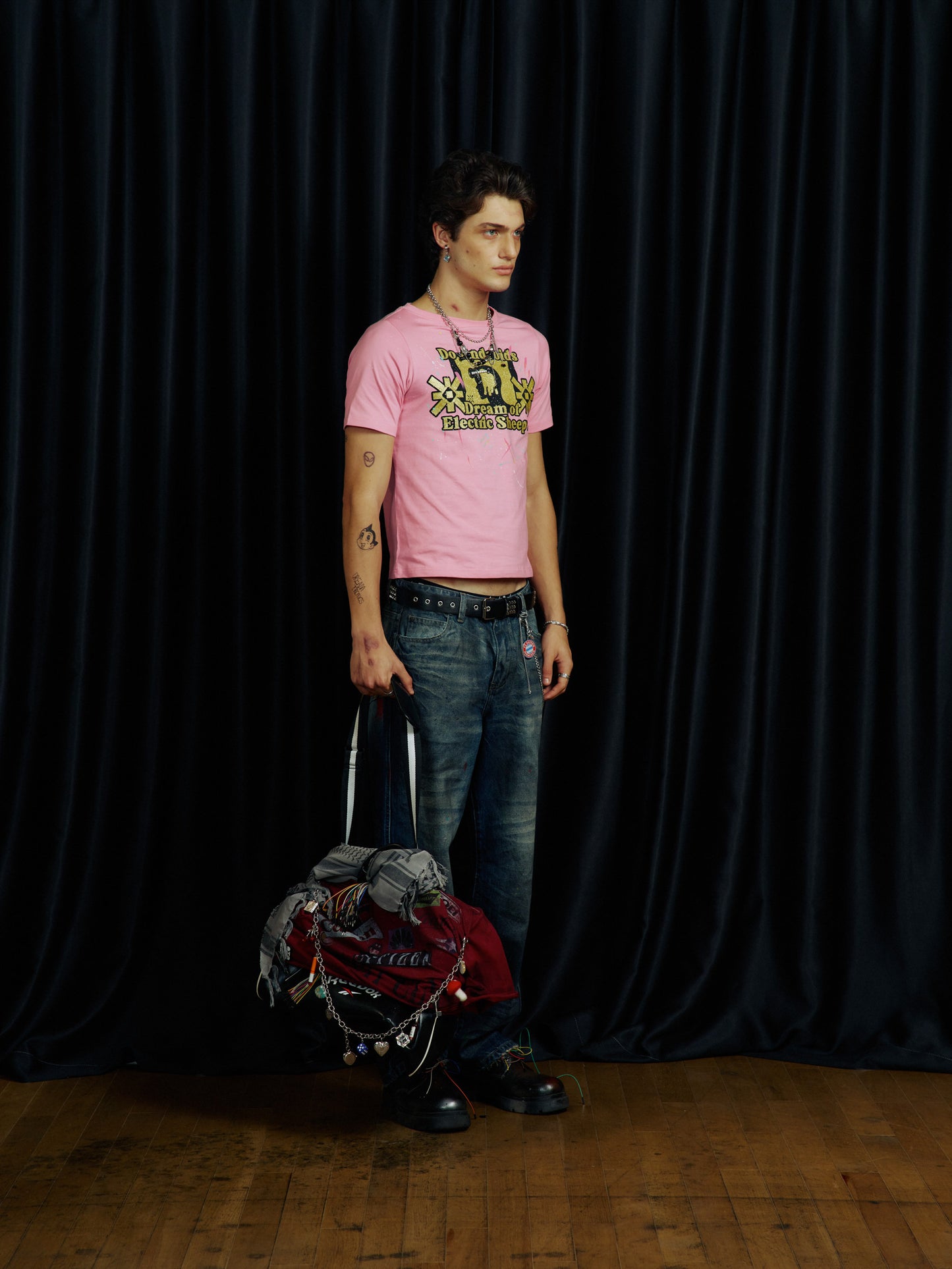 Powder Print Splash Ink T-Shirt