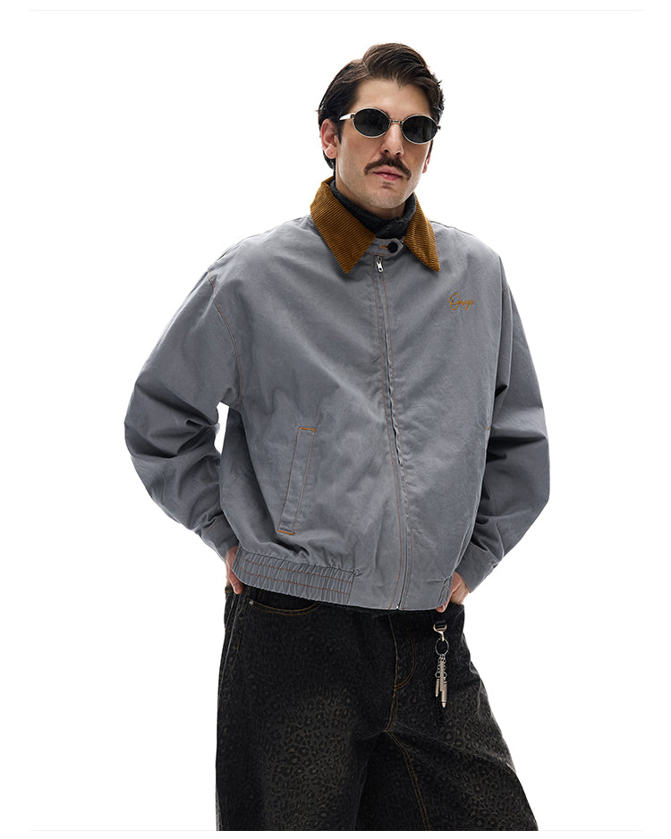 Corduroy Lapel Work Jacket