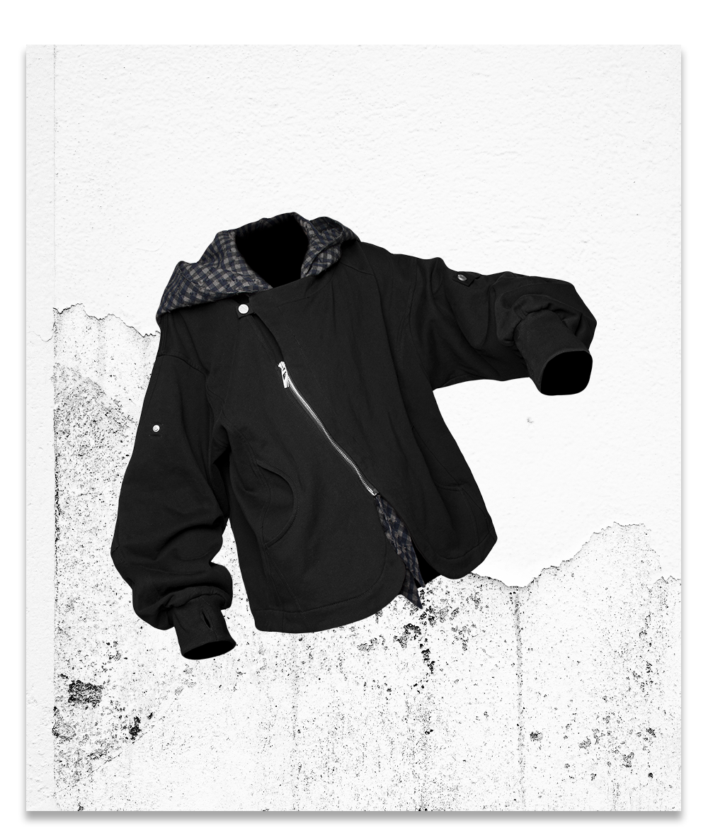 Sweatshirt with detachable hood