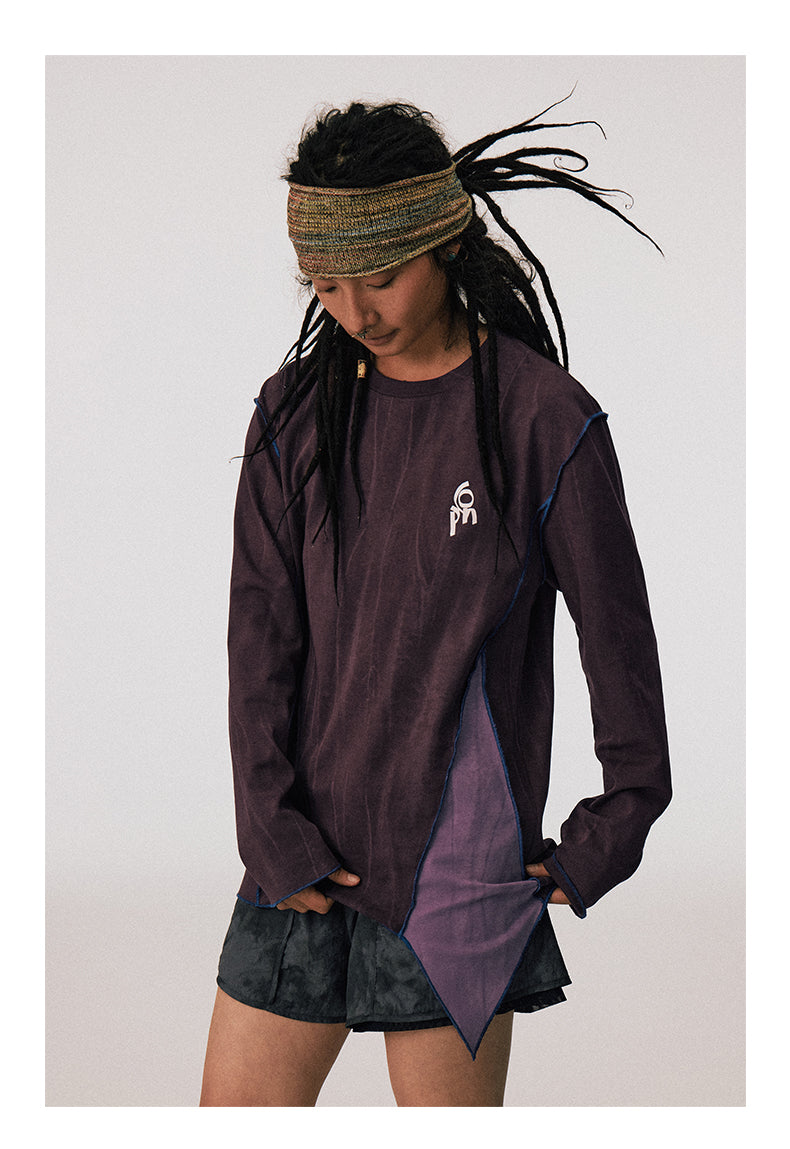 Washed Patchwork T-Shirt