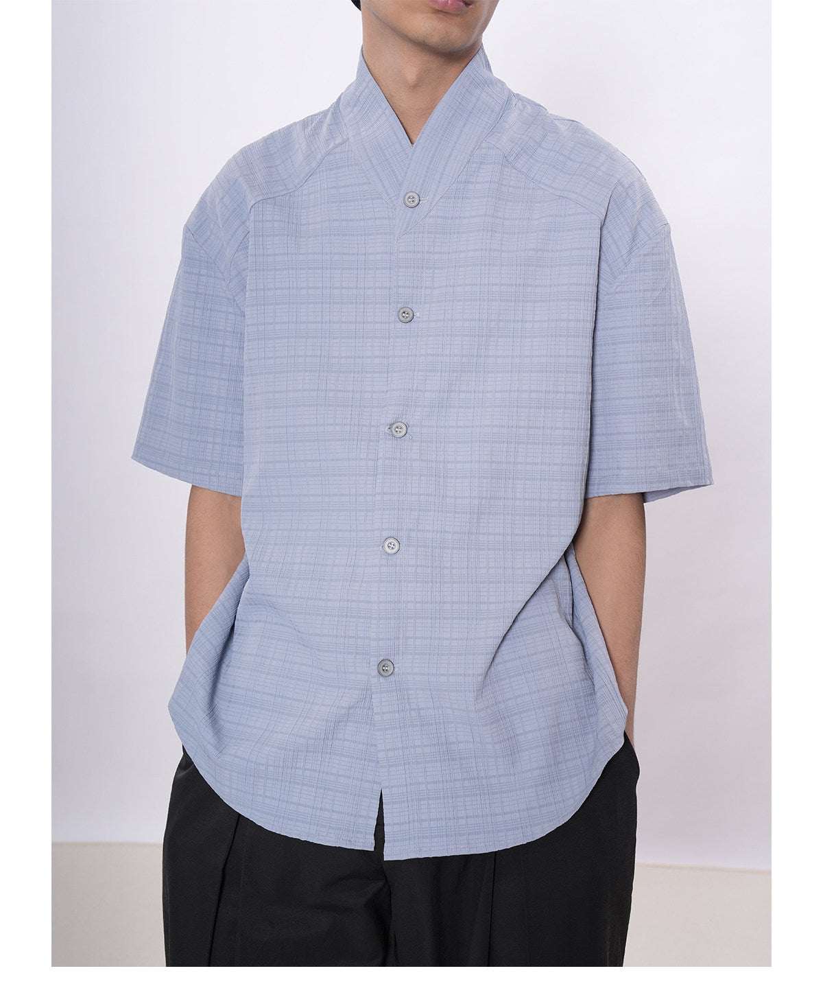 Stand-up Collar Shirt