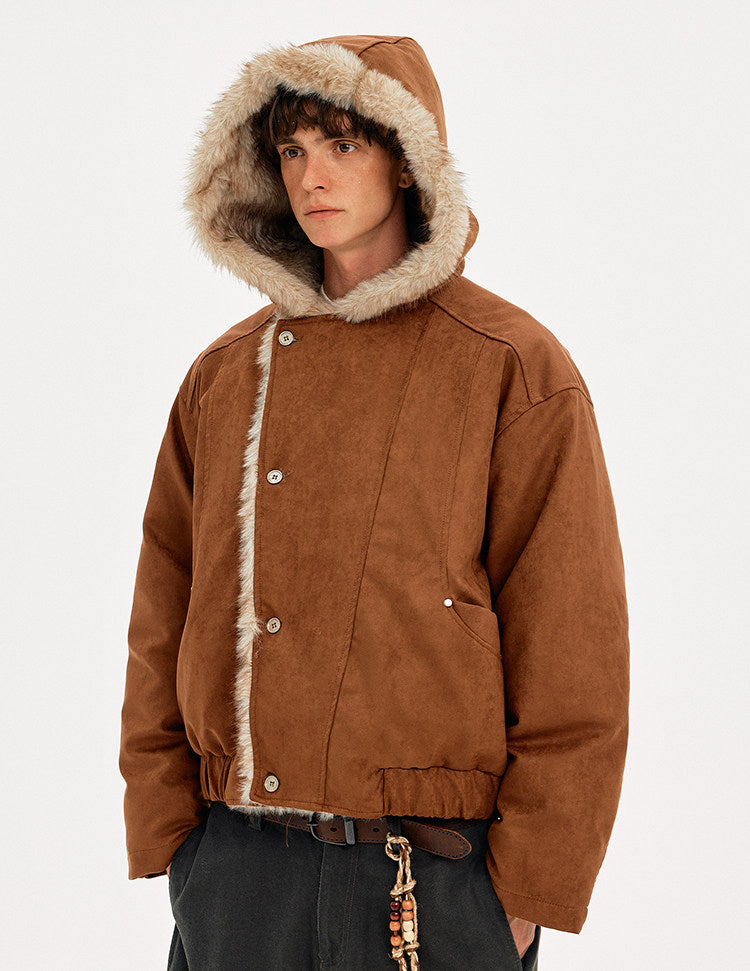 Hooded Mountain Carving Jacket