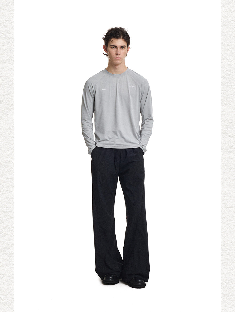 Casual Nylon Pants with Adjustable Hem Length