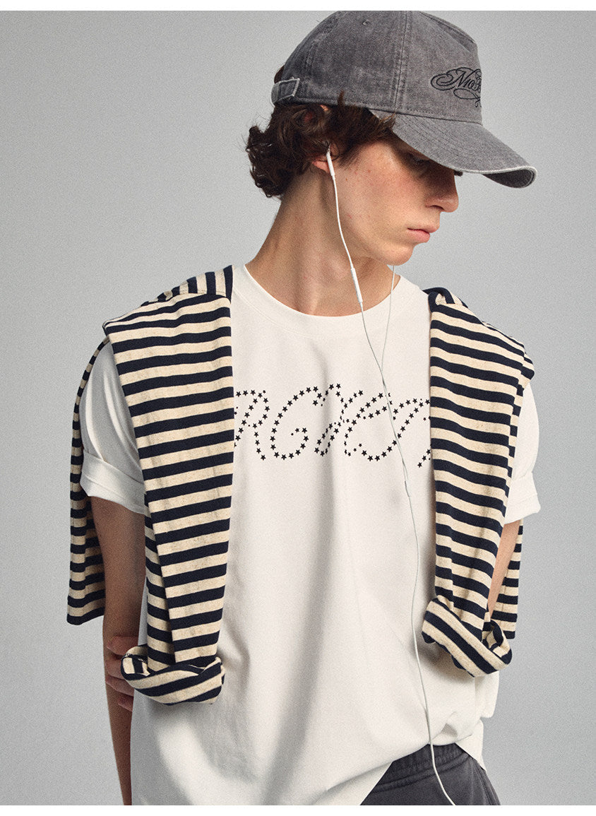 Narrow Round-Neck Standard T-Shirt