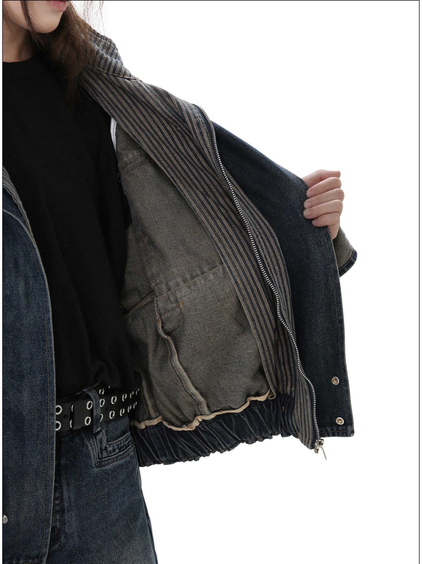 Retro Distressed Denim Jacket