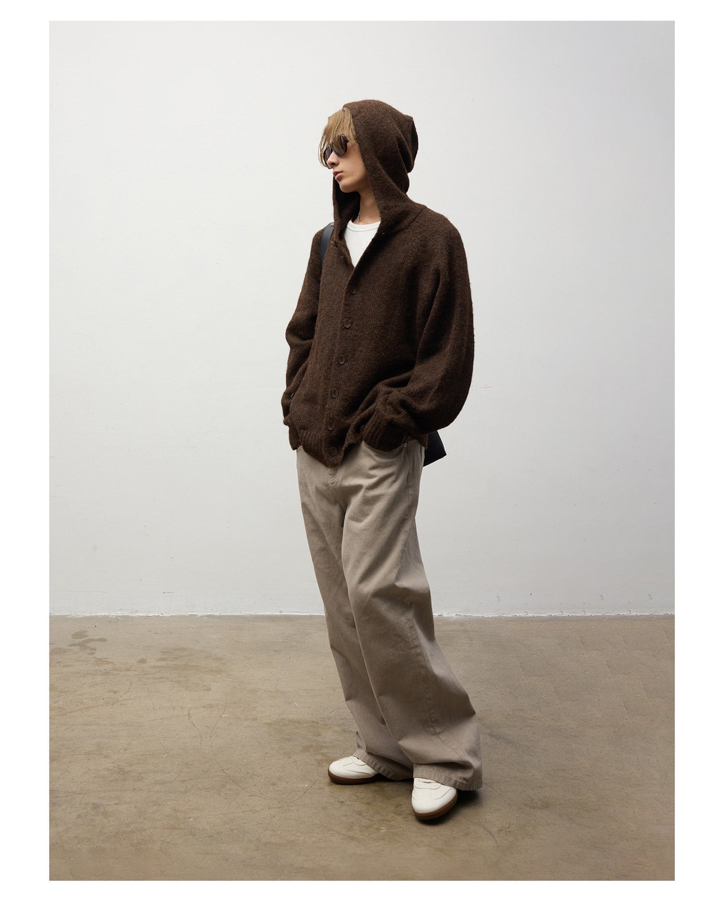 Mohair Hooded Cardigan