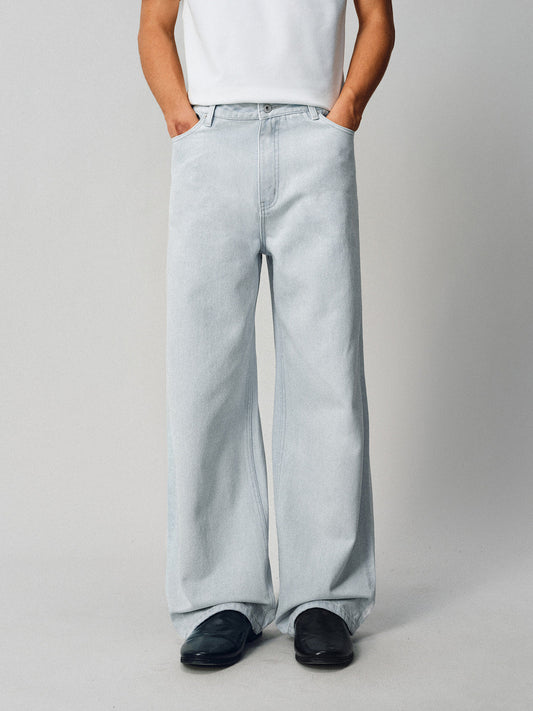 Micro-flared Washed Jeans