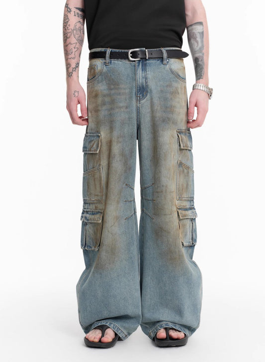 Workwear Loose Denim Pants