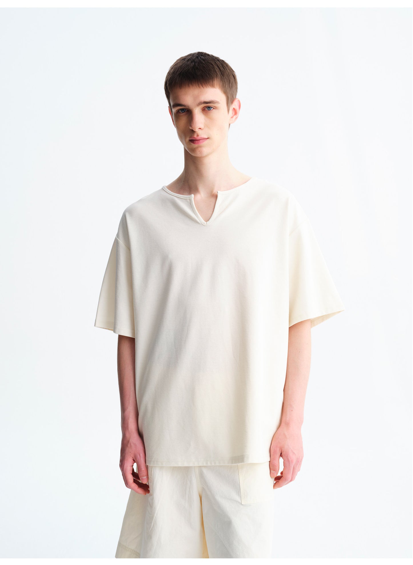 Matt-Finish Loose-Fit T-Shirt