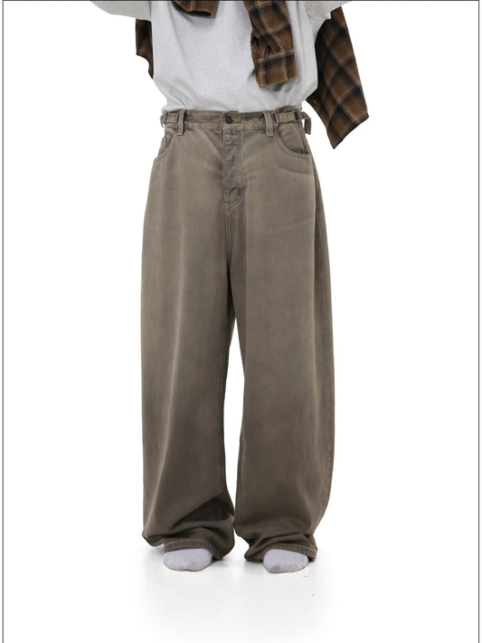 Old gradient denim pants