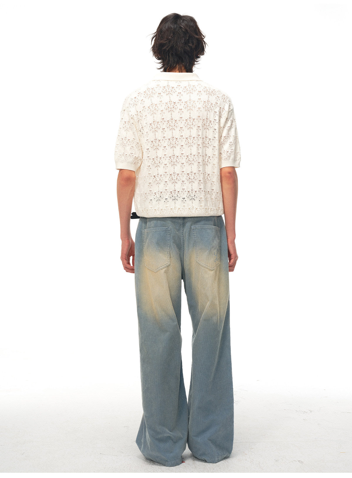 Openwork Polo Shirt
