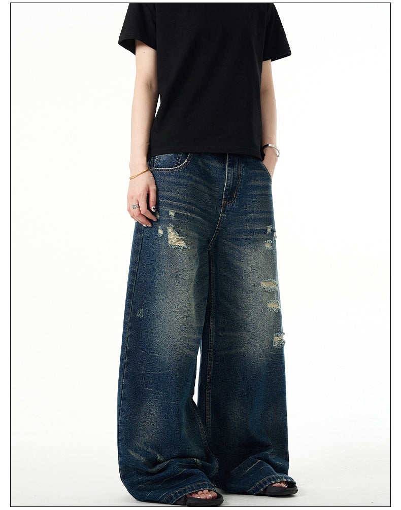 American Retro Baggy Wide Leg Jeans