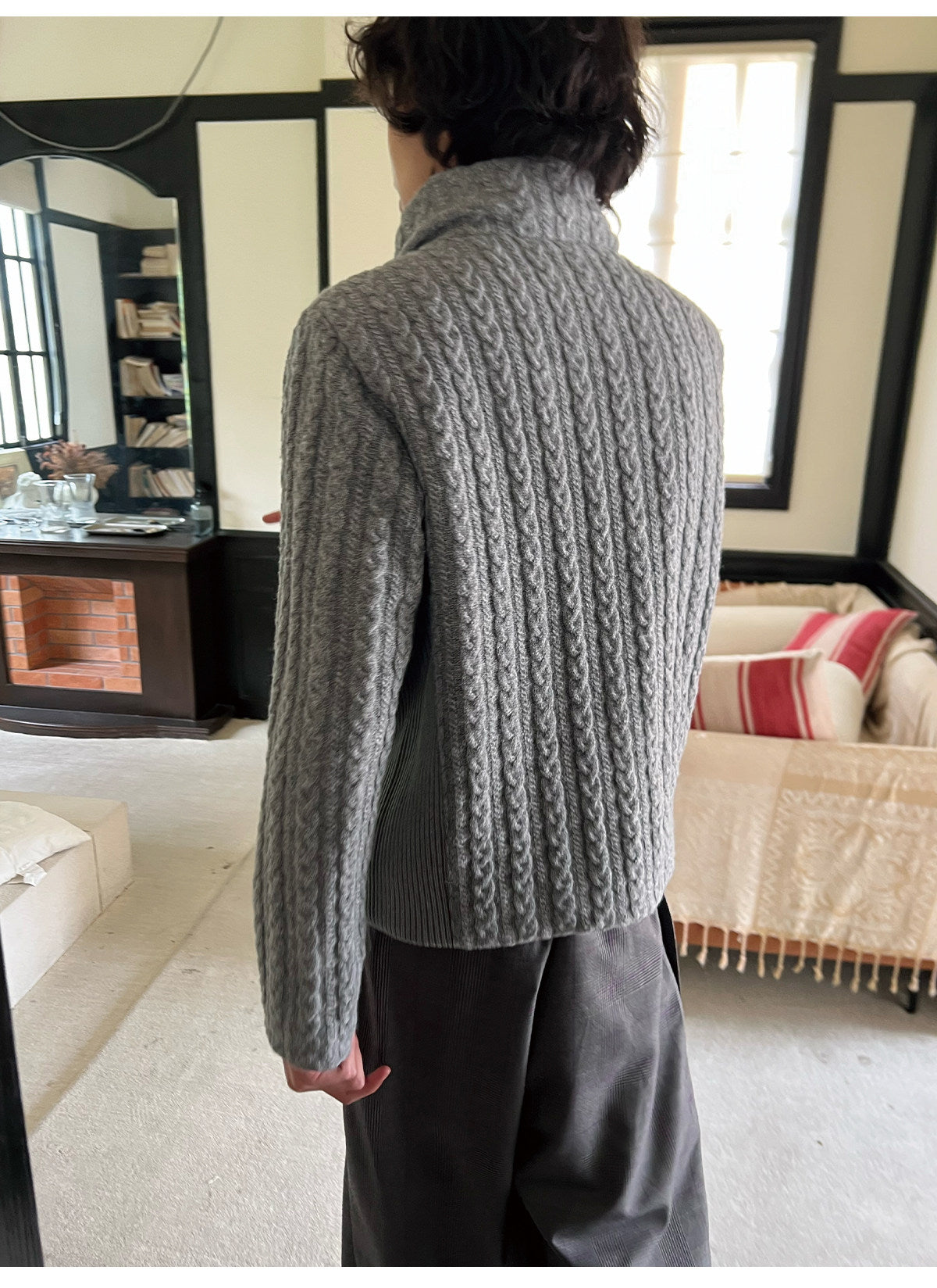 Lightweight Wool Knit Jacket