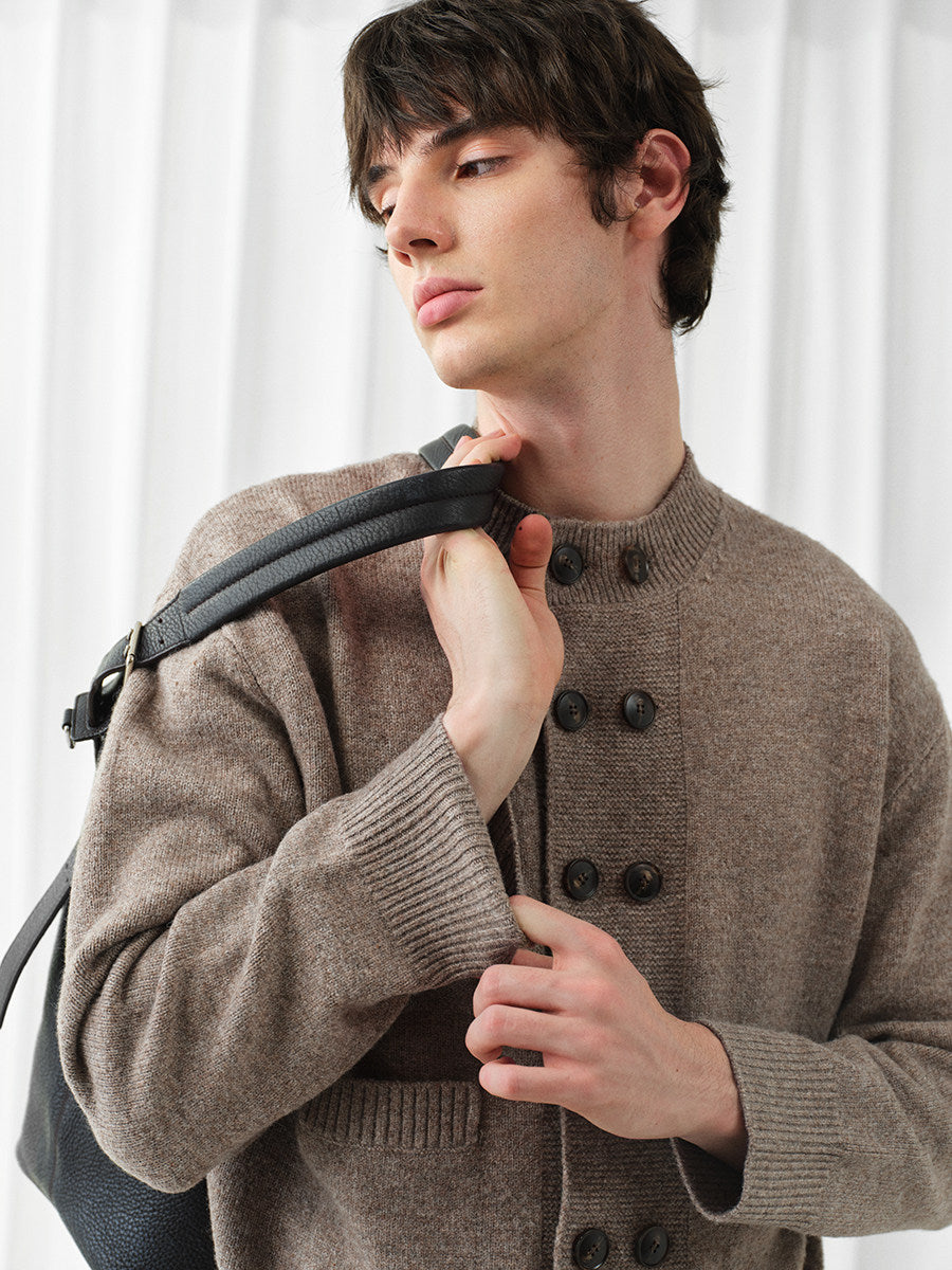 Double-breasted cardigan