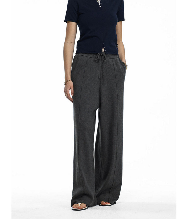 Relaxed Straight-Leg Casual Pants