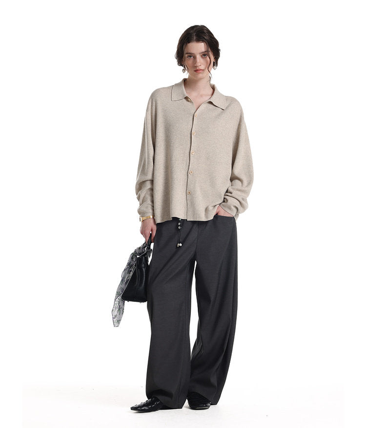 Basic Color Knit Cardigan