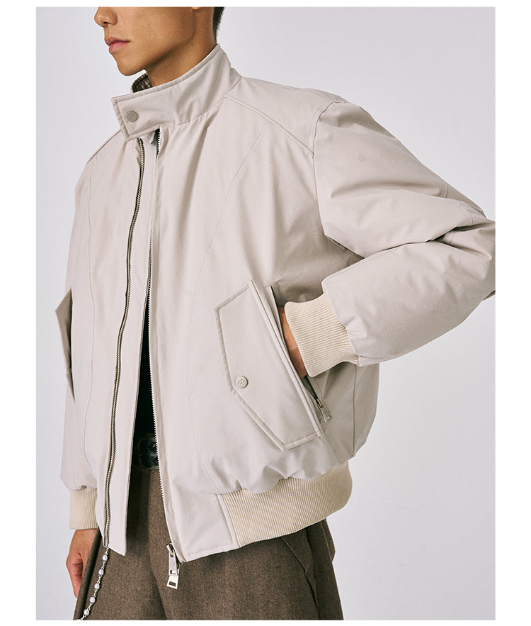 Harrington Check Pattern Down Jacket