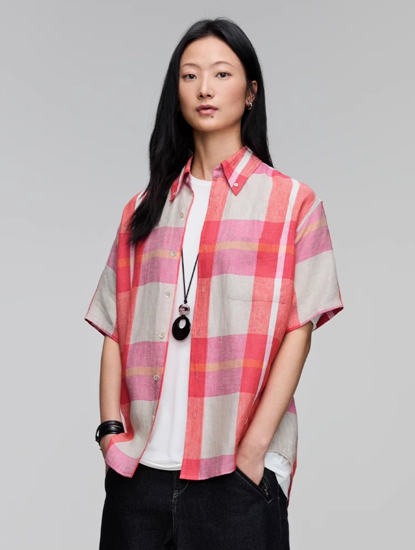 Casual Patch Pocket Shirt