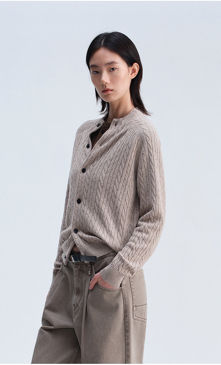 Retro Loose-Fit Casual Knit Cardigan