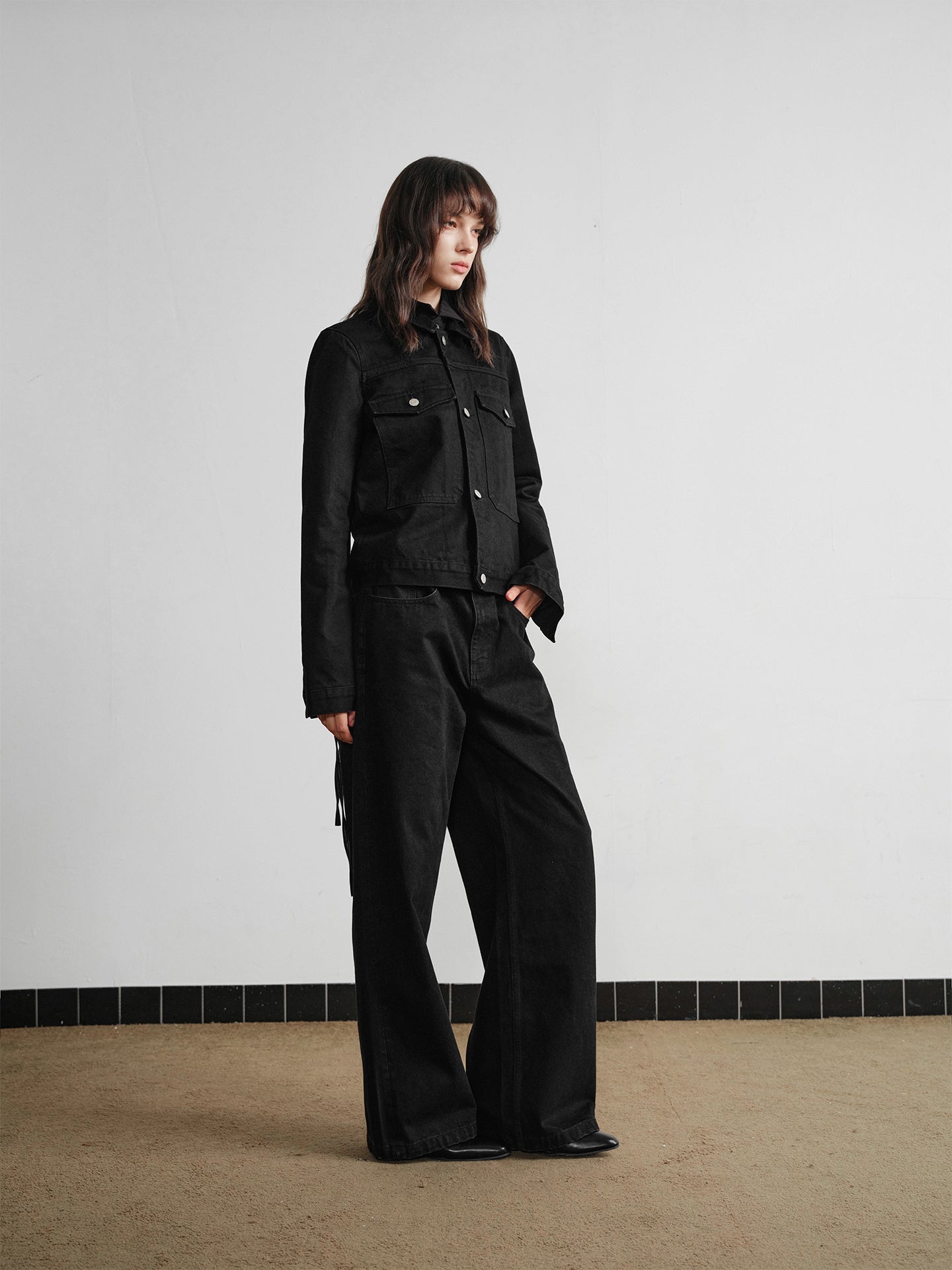 Carbon Black Denim Jacket