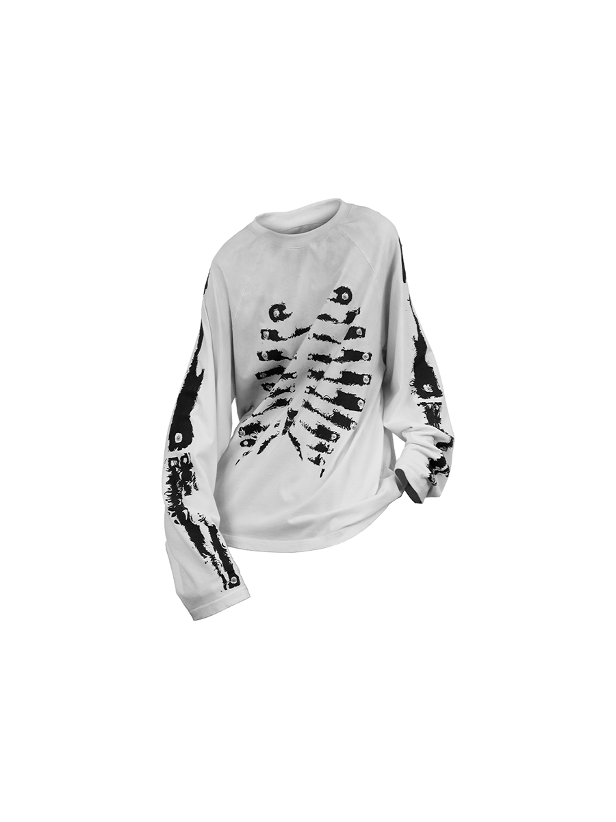 Skeleton-print T-shirt