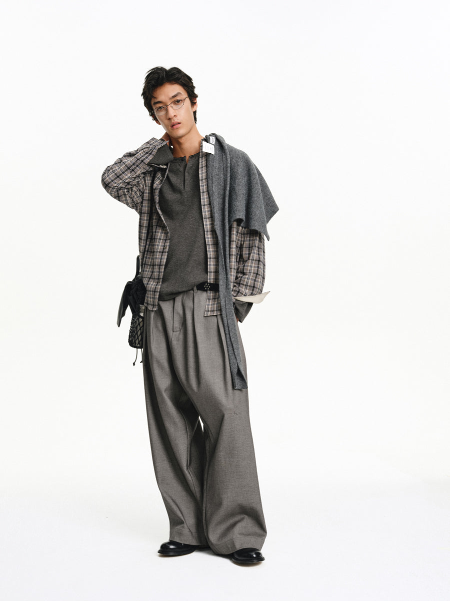 Contrast Color Casual Shirt