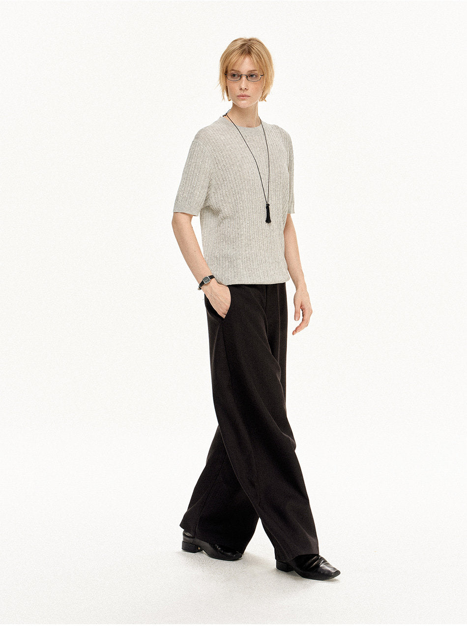 Niche Design Knit Shirt