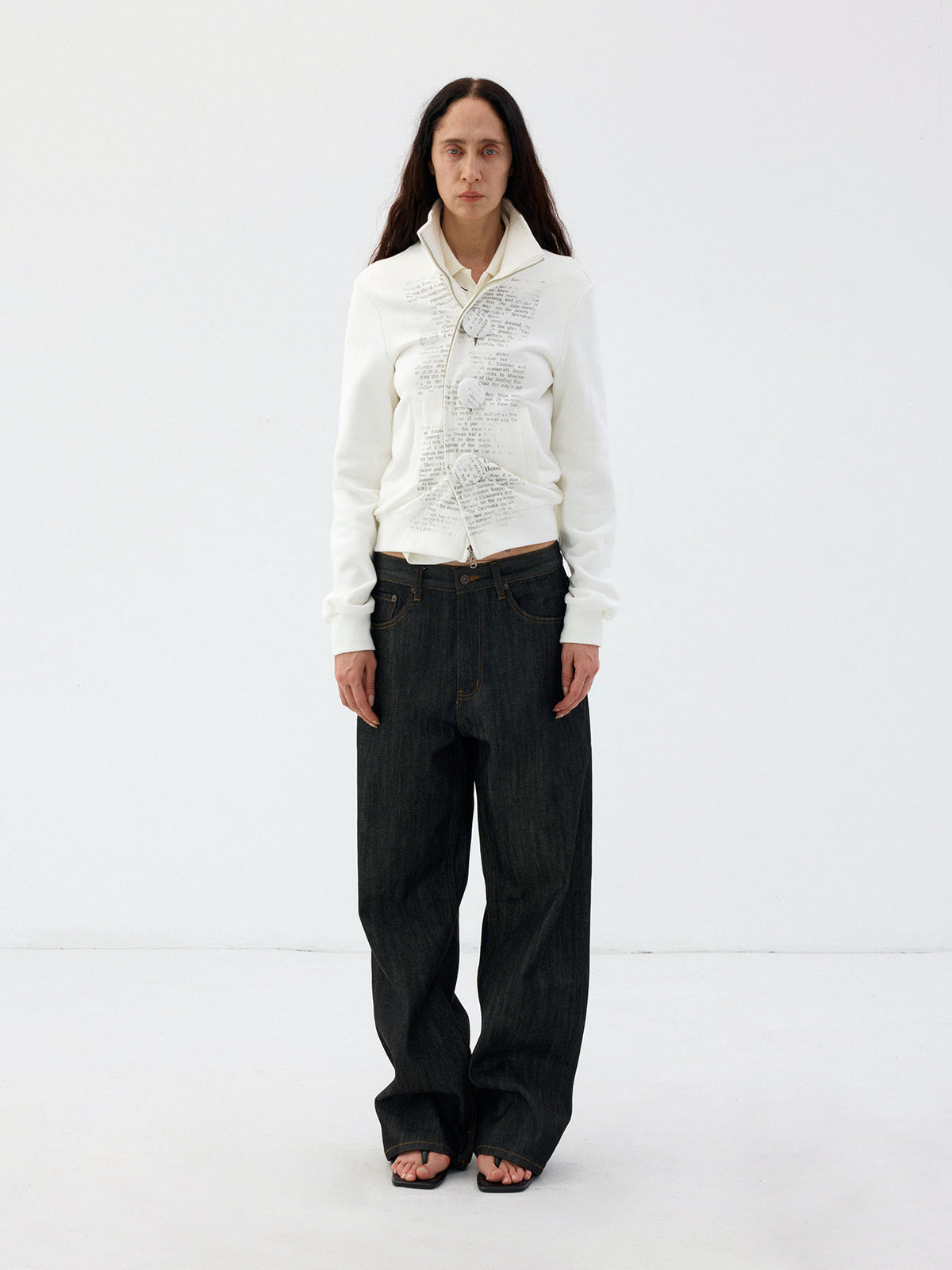 Loose-Fit Straight-Leg Original Color Jeans