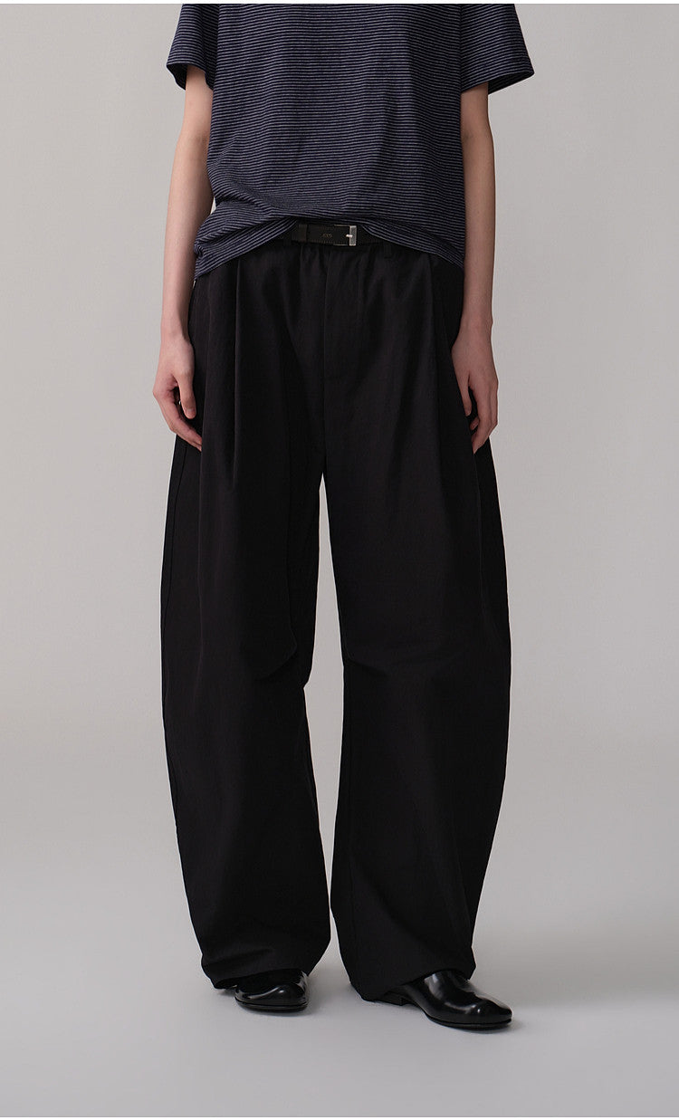 Simitara Pleated Elastic-Waist Casual Work Pants
