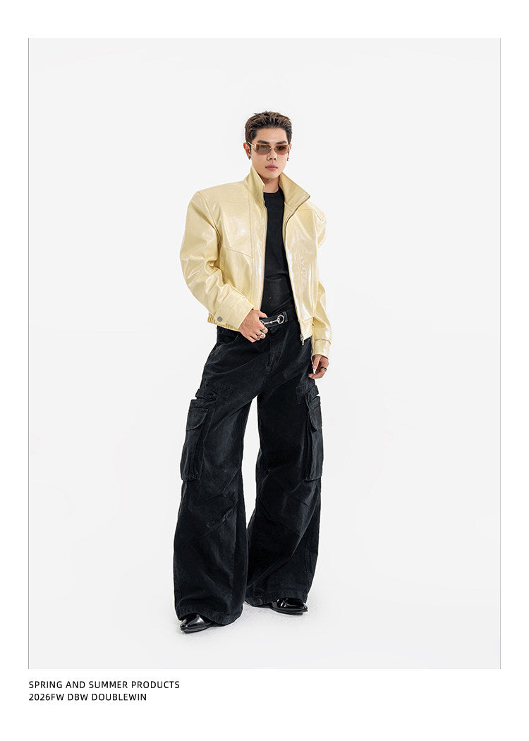 Deconstructed Leather Jacket