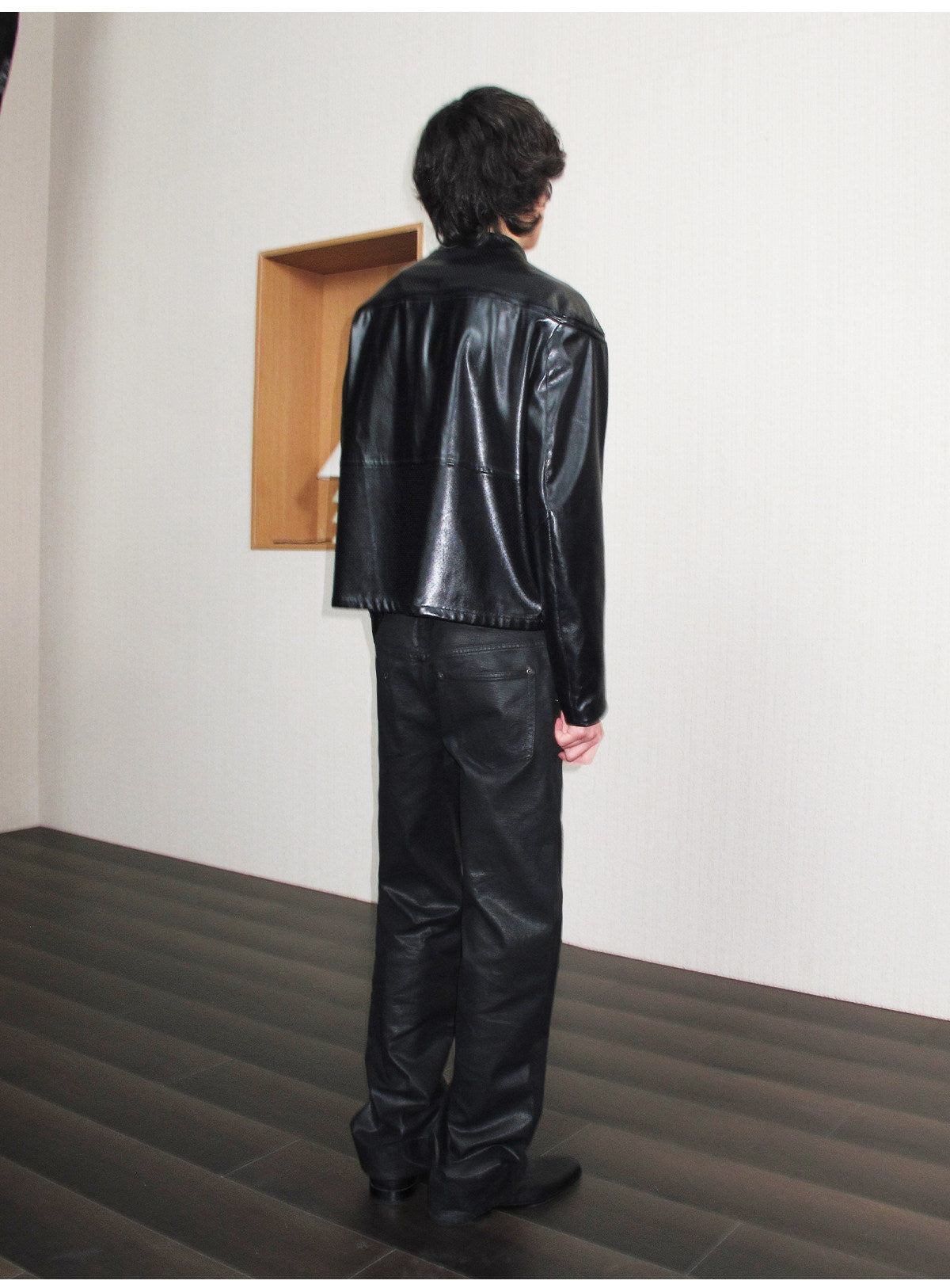 Mesh Leather Jacket