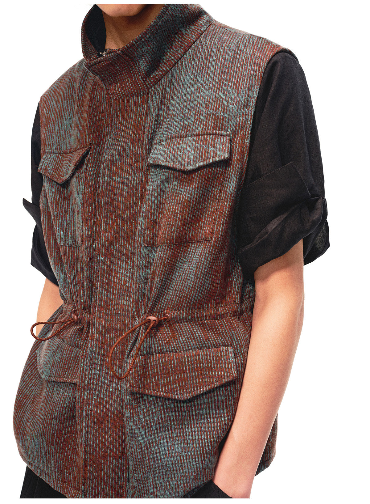 4-Pocket Drawstring Vest