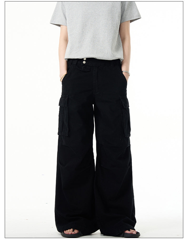 Wide leg casual pants