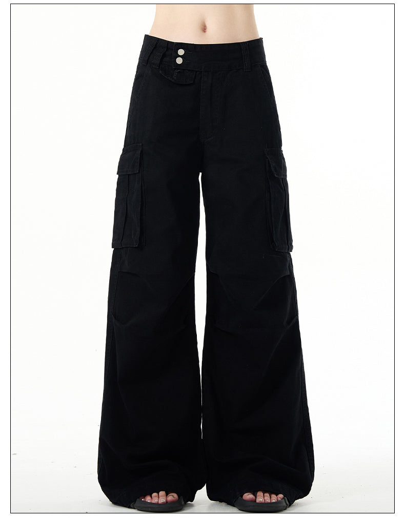 Wide leg casual pants