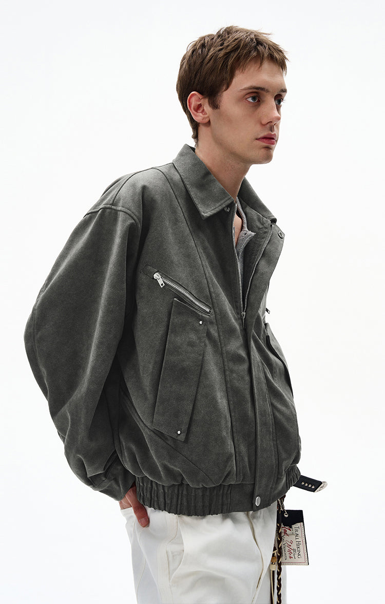 Retro Suede Work Jacket