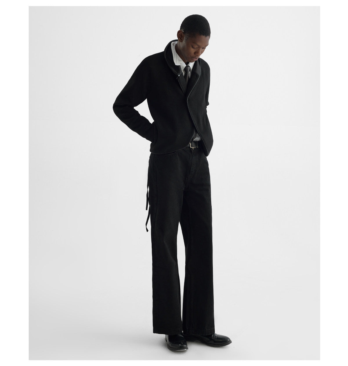 Faux Double-Breasted Jacket