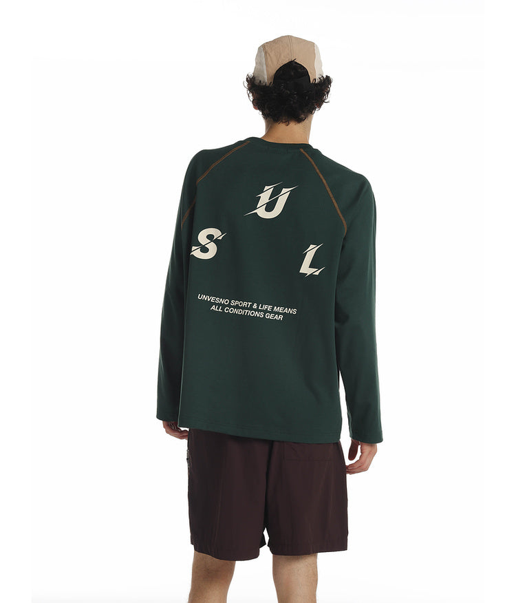 Contrast Color Raglan T-Shirt