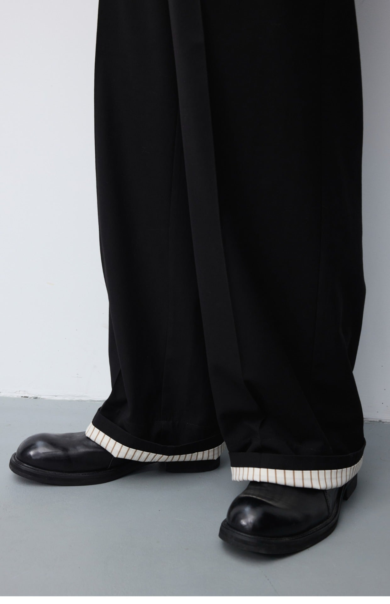 Elasticity Loose-fitting straight pants