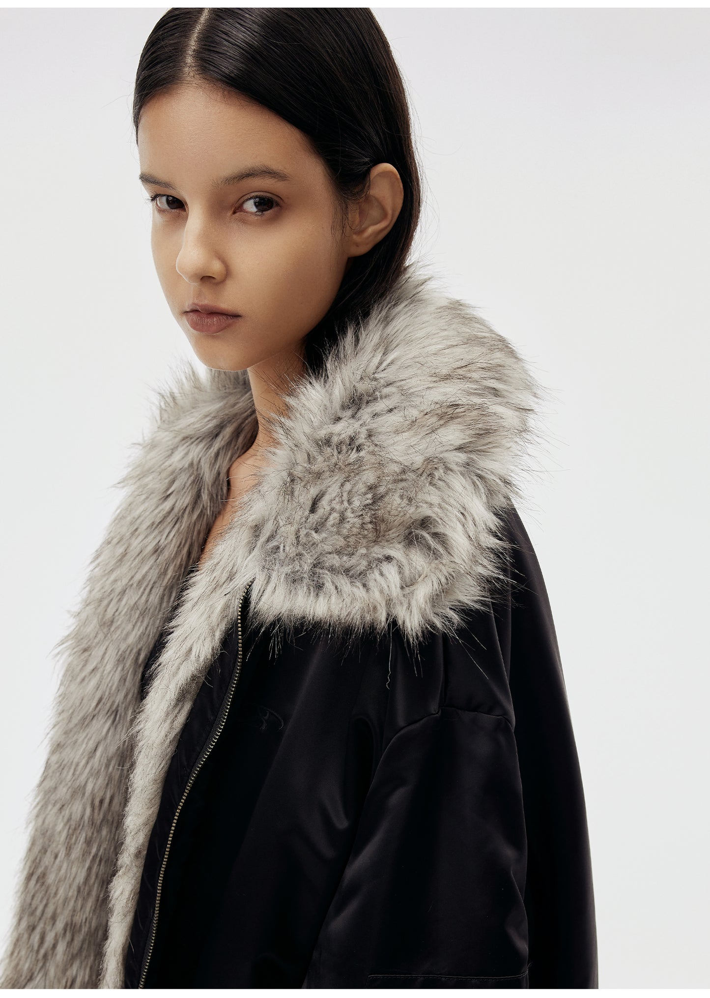 Big Fur Collar Jacket