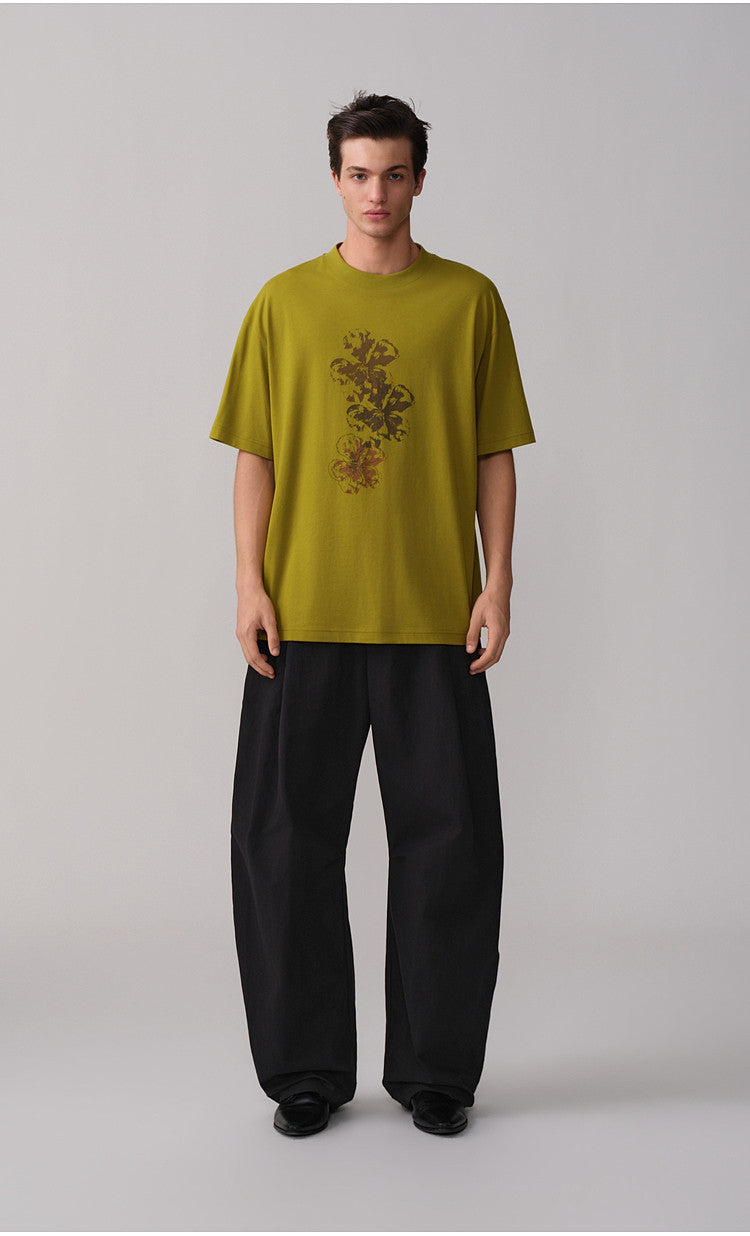 Simitara Pleated Elastic-Waist Casual Work Pants