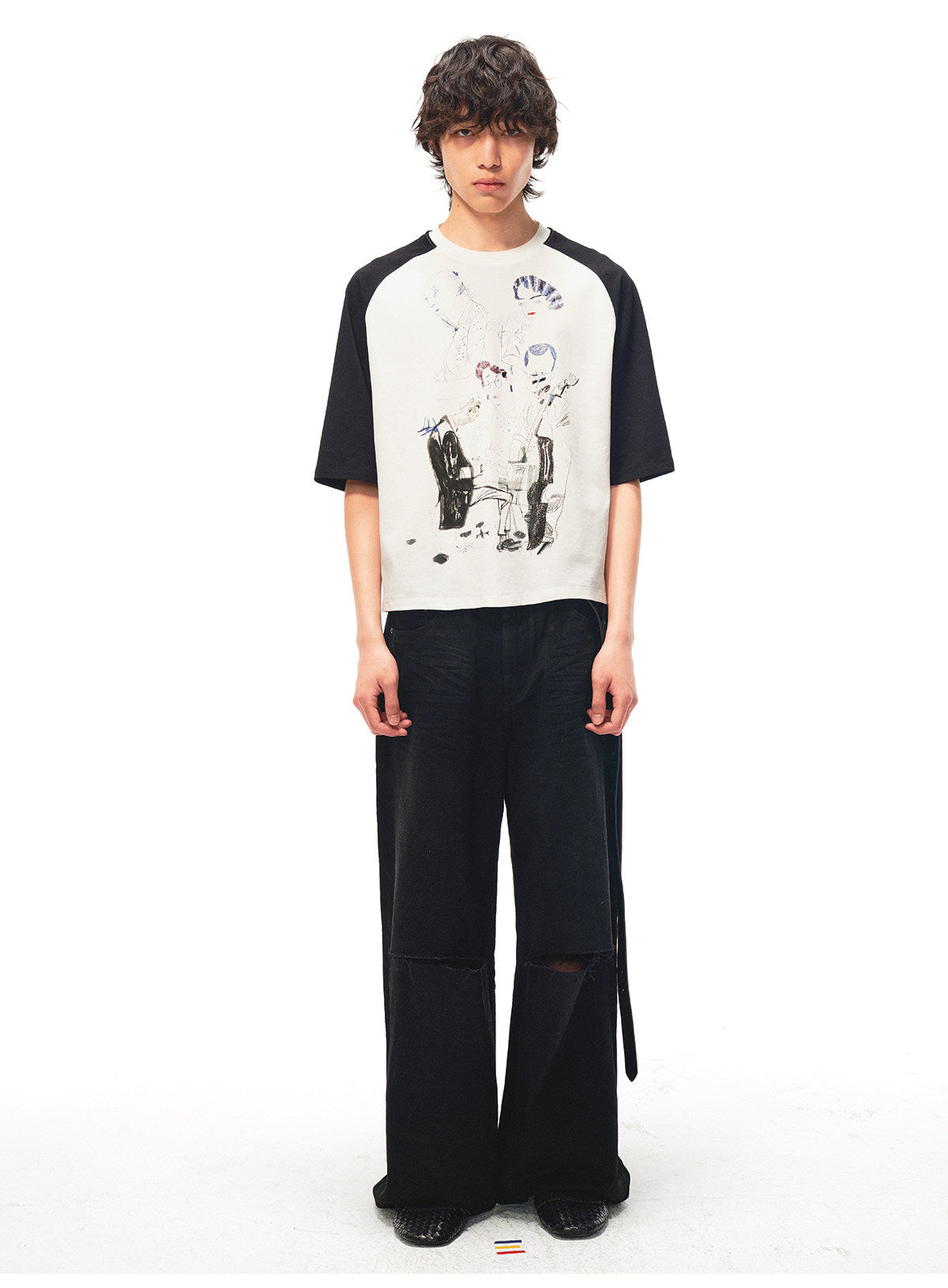 Raglan-Print Quick-Dry T-Shirt
