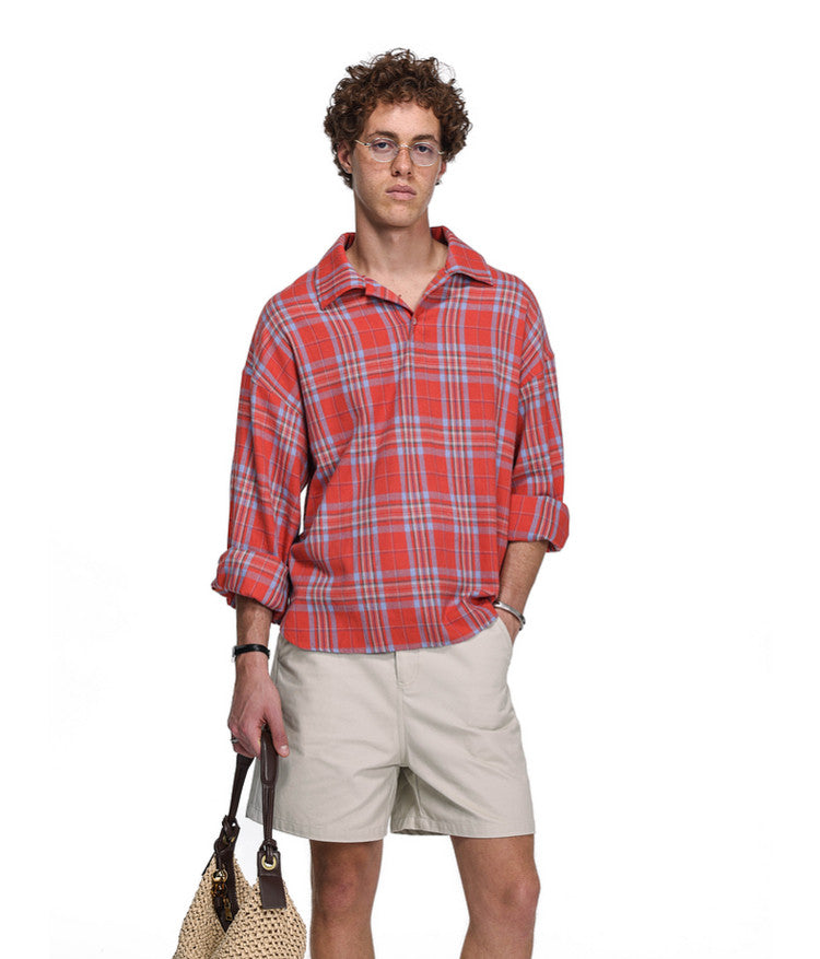 Unisex Open-Neck Shirt