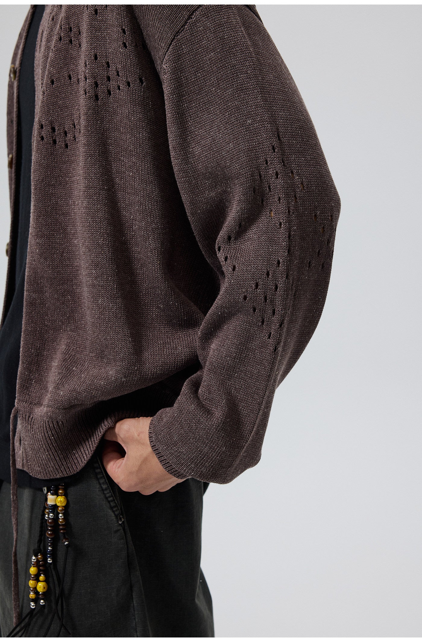 Drawstring Hem Cardigan