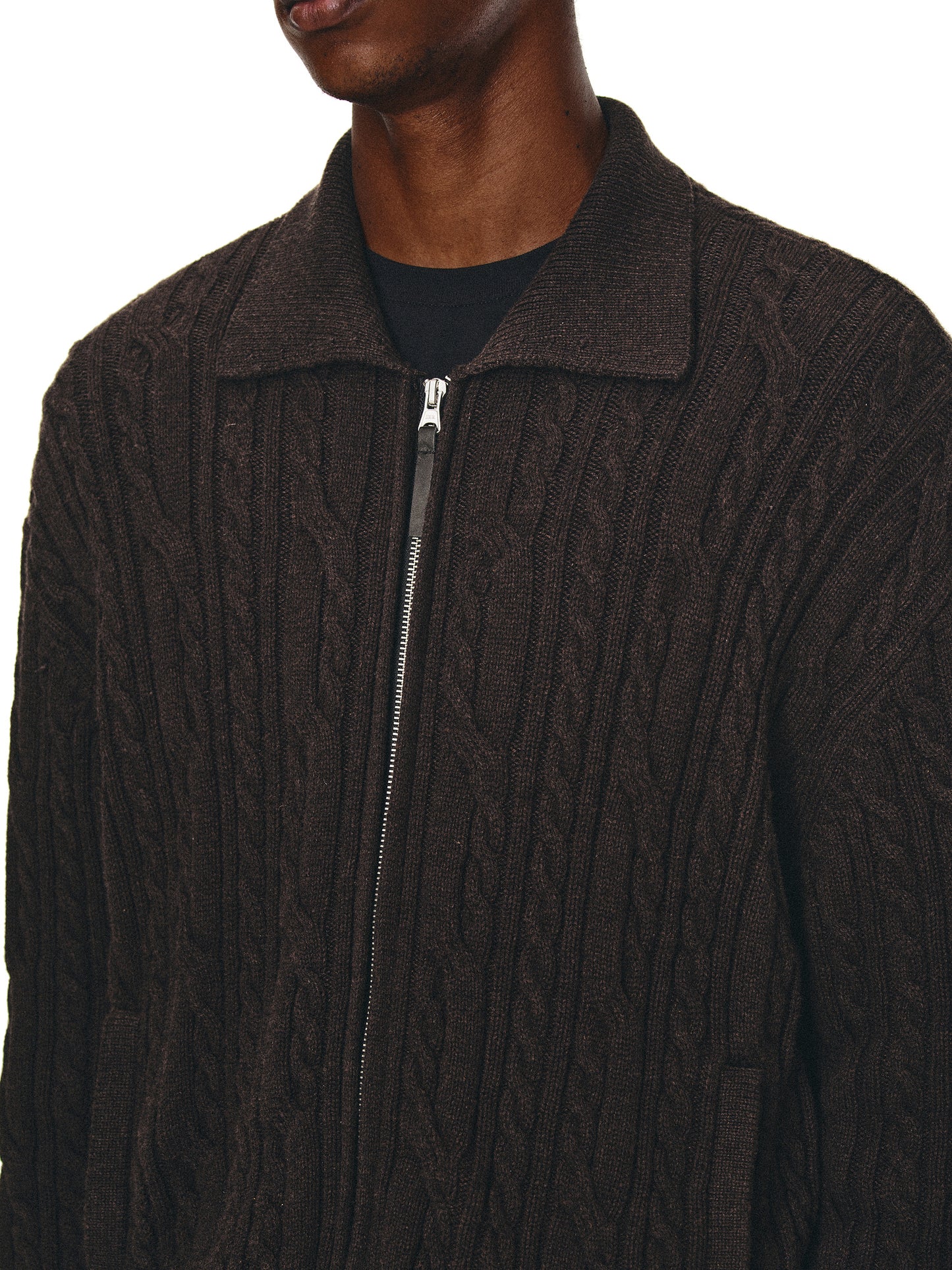Cashmere Zip Cardigan