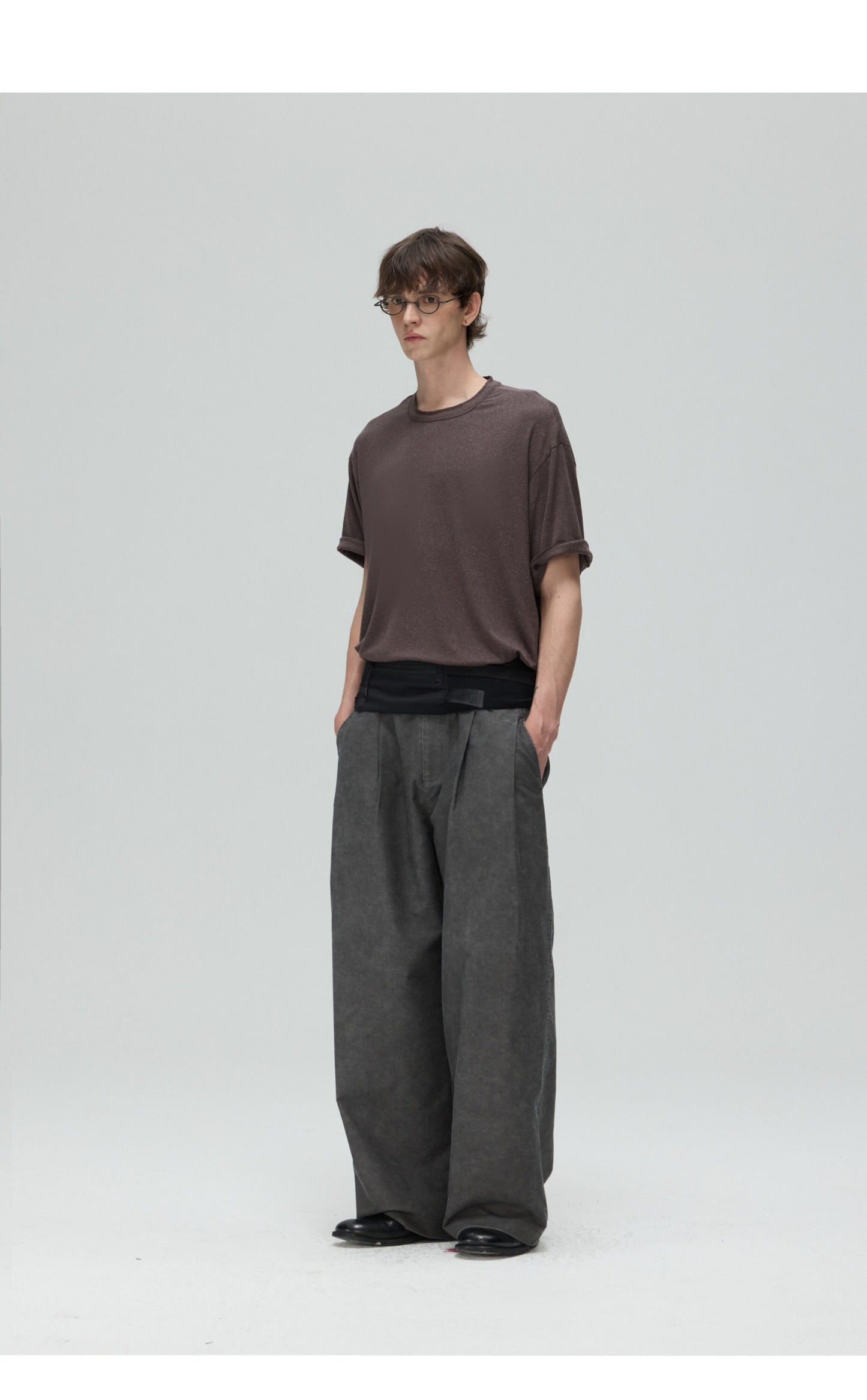 Multi-Pleated Casual Pants